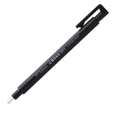 Portagomas Tombow Mono Zero punta redonda 2,3 mm. Cuerpo Negro