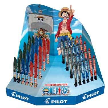 Bolígrafo Tinta Gel Pilot Frixion Edición One Piece Expositor 48 ud