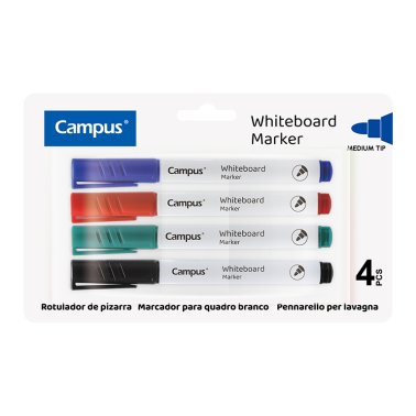 Rotulador para Pizarra Campus Colores Surtidos 1,2mm Blíster 4 ud.