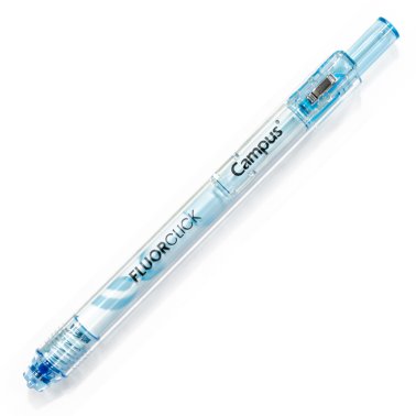 Marcador Fluorescente Pen Campus Retráctil Clip Fruta Perfumado Punta 1-4mm Azul