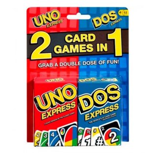 Juego de Cartas UNO/DOS Express Mattel Games