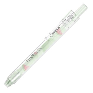 Marcador Fluorescente Pen Campus Retráctil Clip Fruta Perfumado Punta 1-4mm Verde