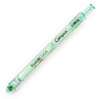 Marcador Fluorescente Pen Campus Retráctil Clip Fruta Perfumado Punta 1-4mm Verde