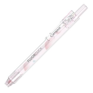 Marcador Fluorescente Pen Campus Retráctil Clip Fruta Perfumado Punta 1-4mm Rosa