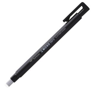 Portagomas Tombow Mono Zero punta rectangular 2,5 x 5 mm Cuerpo Negro
